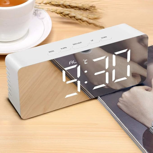 Digital Mirror Clock – Modern LED Display with Smart Functionality