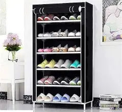 6 Rack Collapsible Wardrobe Cabinet & Shoe Rack